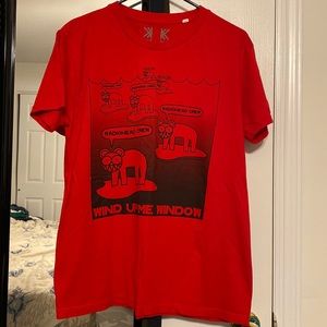 Radiohead Crew T-shirt Wind up me window, unisex, size Small